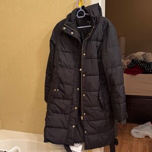J. Crew Factory Black Puffer Jacket